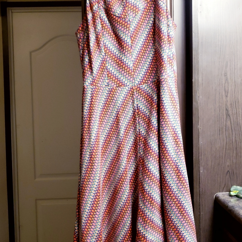 Coconinno patterned multicolor dress size L